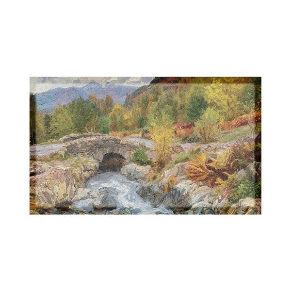 Fußmatte recycelter Kunststoff 40x70 cm Autumn Nature Landscape  – Artsy Doormats