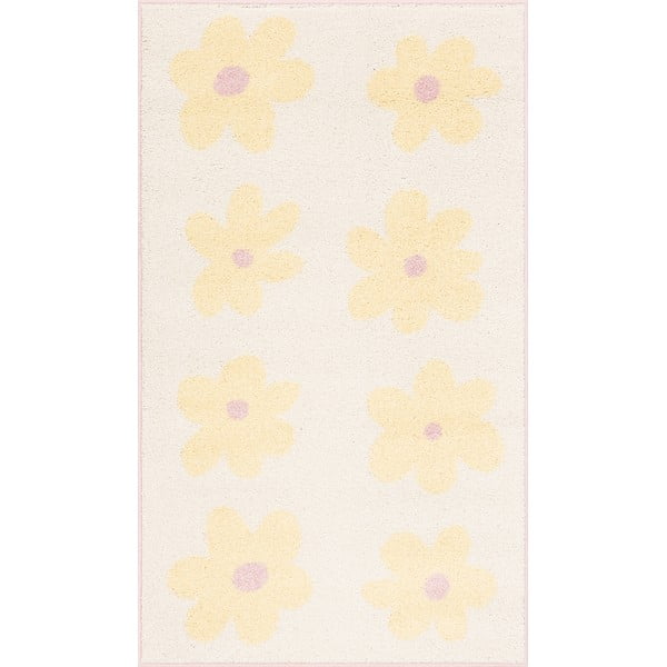 Gelb/elfenbeinfarbener Kinderteppich, 120 × 170 cm Dazzy Vanilla - FD