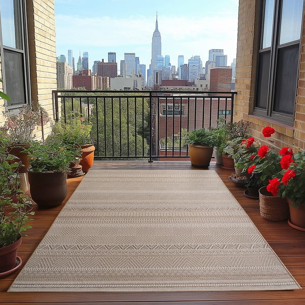 Beiger Teppich für den Innen- und Außenbereich, 160 × 230 cm Desert 1303 - Ayyildiz Carpets-image-1