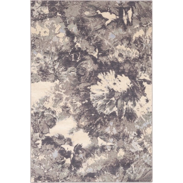 Grauer Wollteppich 133 x 180 cm Daub - Agnella