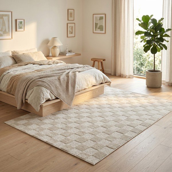 Beiger Teppich 120 × 170 cm Mosaic - ESTE-image-3