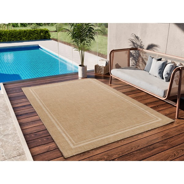 Beiger Outdoor-Teppich 80 x 150 cm Guinea Beige - Universal-image-1