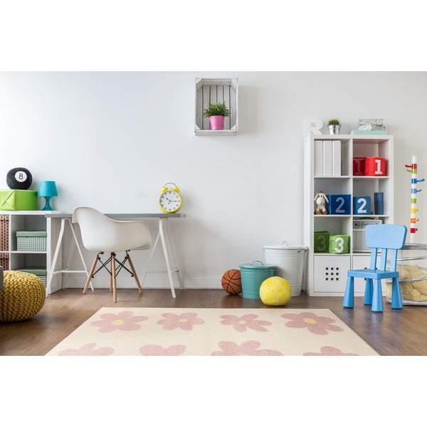 Rosa/elfenbeinfarbener Kinderteppich, 80 x 150 cm Dazzy Rose - FD-image-1