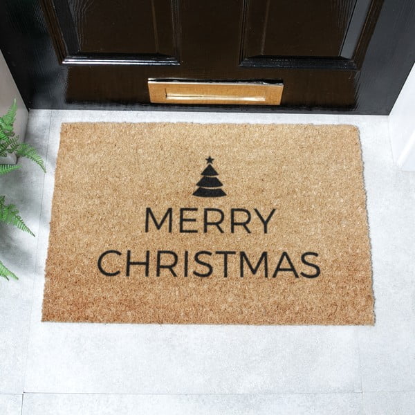 Fußmatte mit Weihnachtsmotiv aus Kokosfasern, 40 x 60 cm Merry Christmas - Artsy Doormats-image-3