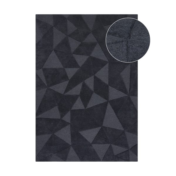 Grauer Wollteppich, 160 × 230 cm Shard - Flair Rugs