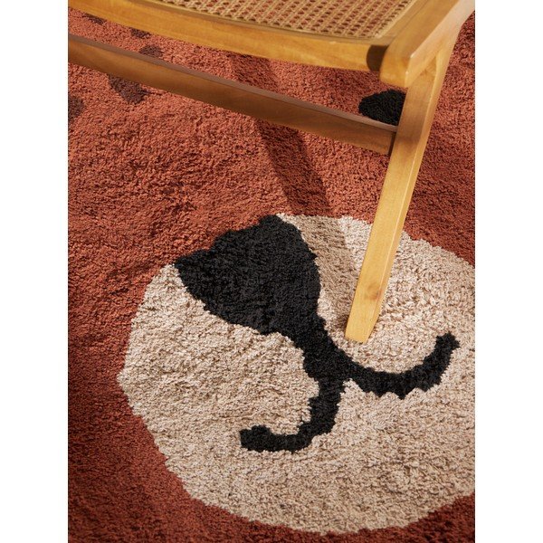 Brauner, waschbarer/handgewebter Baumwoll-Kindenteppich, 120 × 149 cm Snuggle Berry - Hanse Home-image-4
