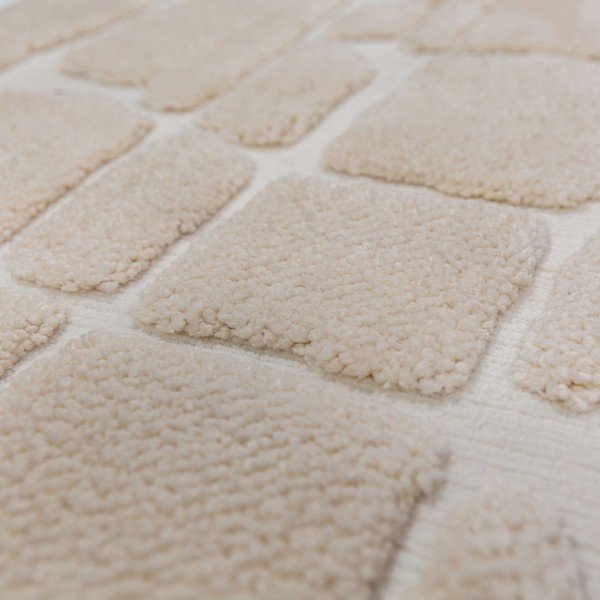 Cremefarbener Läufer 80 × 300 cm Esra Cobbled - Flair Rugs-image-2