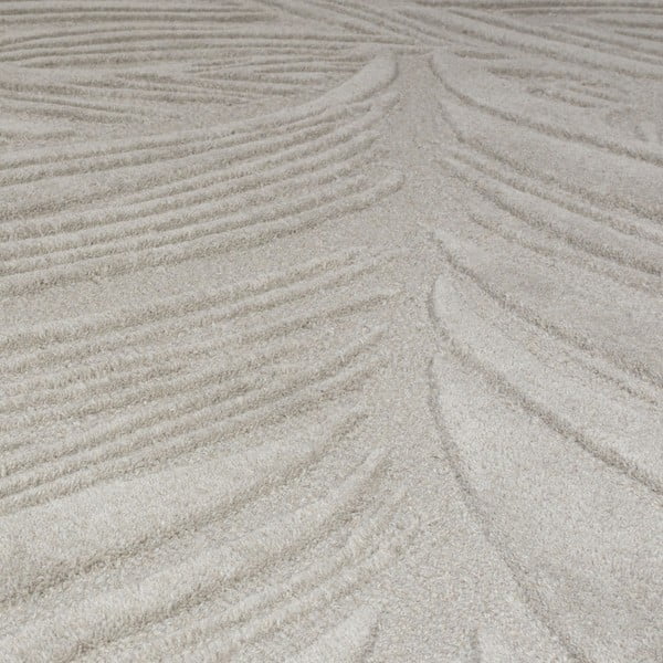 Hellgrauer Wollteppich, 200 × 290 cm Lino Leaf - Flair Rugs-image-3