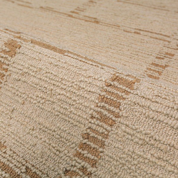 Handgewebter Wollläufer in Naturfarbe, 80 x 230 cm Harris Modula Wool - Flair Rugs-image-2