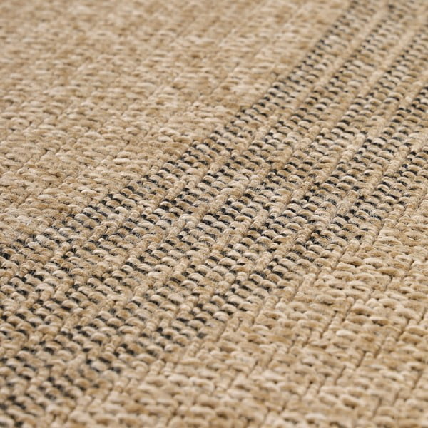 Schwarz-beiger runder Outdoor-Teppich, Ø 120 cm Comilla - Ayyildiz Carpets-image-2