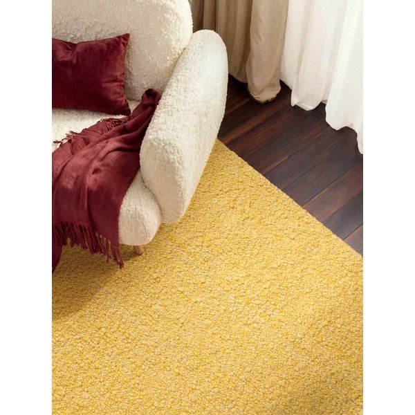 Gelber, handgewebter Teppich aus Bouclé-Material, 200 × 290 cm Notting Hill Portobello - Ted Baker-image-2