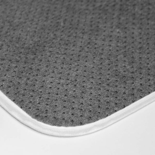 Türkisfarbener Badezimmerteppich, 45 × 75 cm Ginkoblue - douceur d'intérieur-image-4
