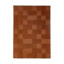 Handgewebter Wollteppich in Terrakotta-Farbe, 200 × 290 cm Checkerboard - Flair Rugs