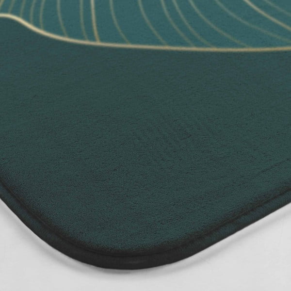 Dunkelgrüner Badezimmerteppich für das WC, 45 x 45 cm Jade - douceur d'intérieur-image-3