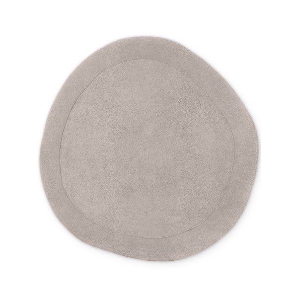 Grauer, handgewebter, runder Teppich mit Wollanteil, Durchmesser 160 cm Organic Kivi Grey - Villeroy&Boch