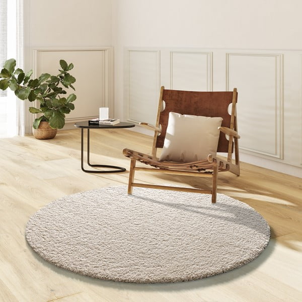 Beiger runder Teppich, Ø 130 cm Norge - Universal-image-1