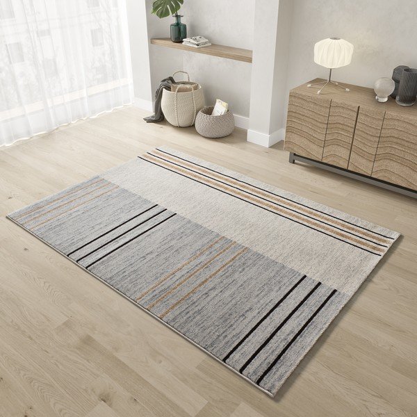 Grauer/beiger Teppich 200 × 290 cm Craft - Universal-image-1