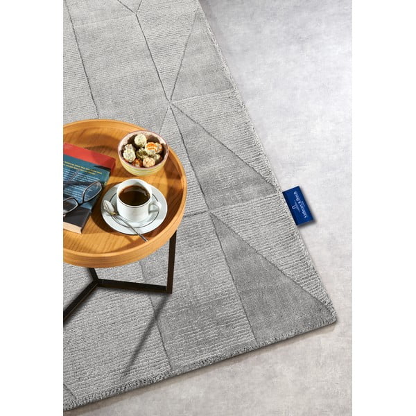 Grauer, handgewebter Wollteppich, 190 × 280 cm Ursule - Villeroy&Boch-image-2