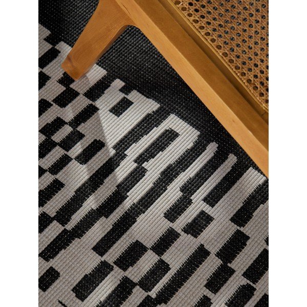 Schwarz/cremefarbener Teppich für den Innen- und Außenbereich, 200 × 300 cm Haringey Acacia - Ted Baker-image-2