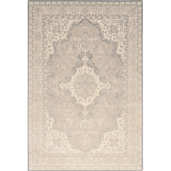 Beiger Wollteppich 133 × 180 cm William - Agnella