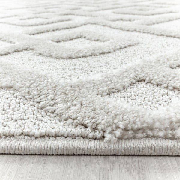 Cremefarbener runder Teppich, Durchmesser 80 cm Pisa - Ayyildiz Carpets-image-3
