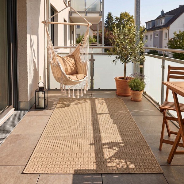 Beiger Teppich für den Innen- und Außenbereich, 60 × 100 cm Mira 1450 - Ayyildiz Carpets-image-1