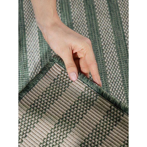 Grüner/cremefarbener Teppich für den Innen- und Außenbereich, 160 × 230 cm Haringey Linley - Ted Baker-image-3