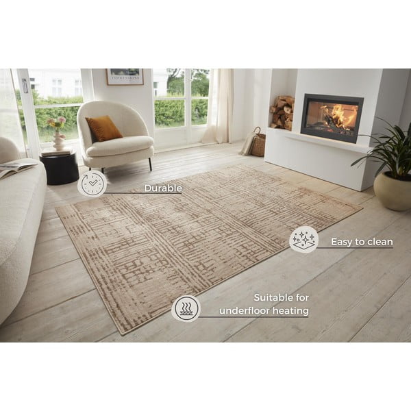 Braun-beiger Teppich 120 × 170 cm Terrain - Hanse Home-image-4