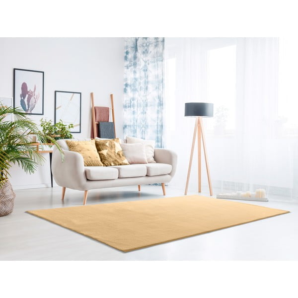 Orangefarbener Teppich 140 x 200 cm Loft - Universal-image-1