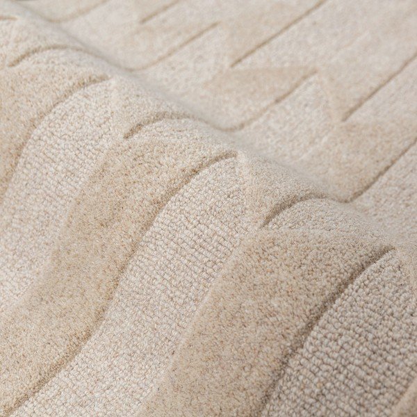 Grün/naturfarben, handgewebter Wollläufer, 60 x 230 cm Apex Border Wool - Flair Rugs-image-4