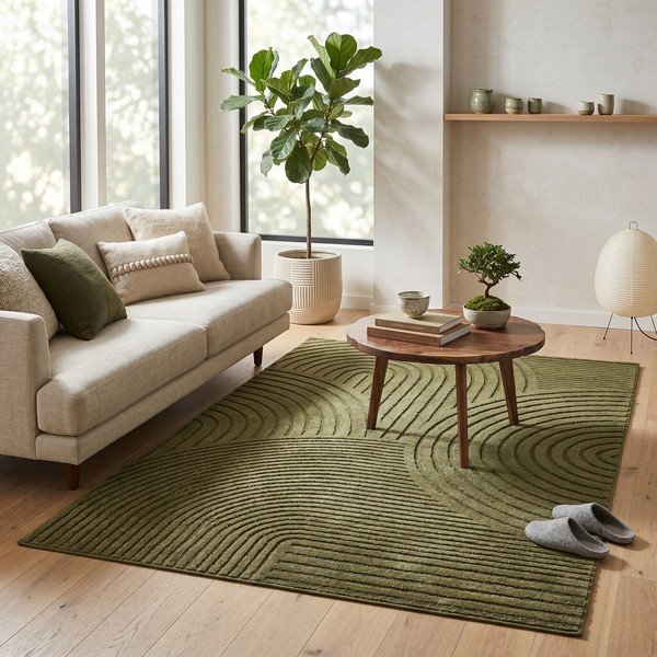 Grüner Teppich 200x290 cm Whirl – ESTE-image-1