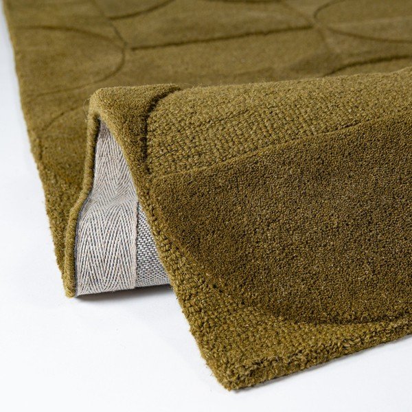 Dunkelgrüner, handgewebter Wollteppich, 200 × 290 cm Gigi - Flair Rugs-image-4