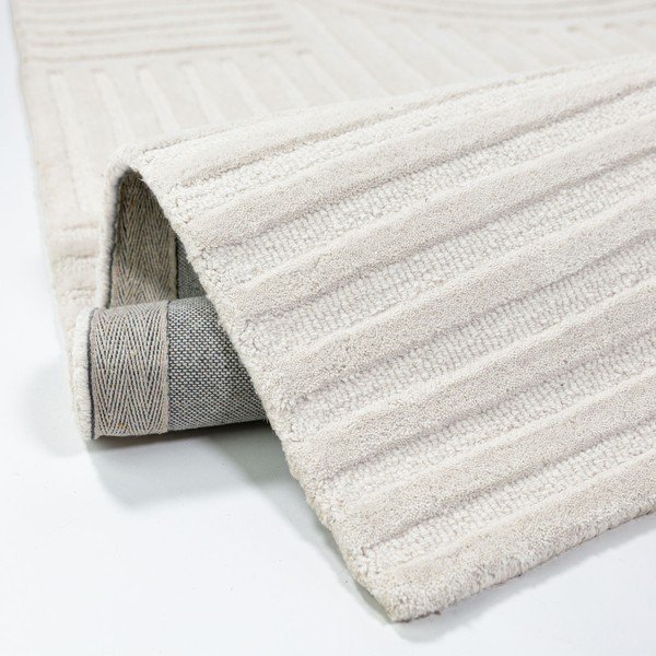 Handgewebter Wollteppich in Elfenbeinfarbe, 200 x 290 cm Zen Garden - Flair Rugs-image-3