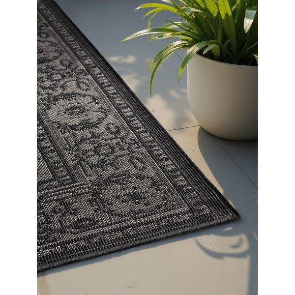 Schwarz-weißer Teppich für den Innen- und Außenbereich, 160 × 230 cm Duet Kona - Hanse Home-image-3
