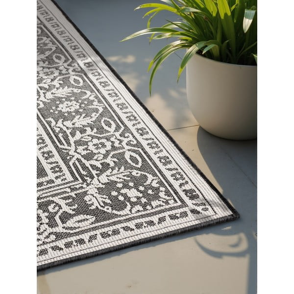 Schwarz-weißer Teppich für den Innen- und Außenbereich, 160 × 230 cm Duet Kona - Hanse Home-image-4