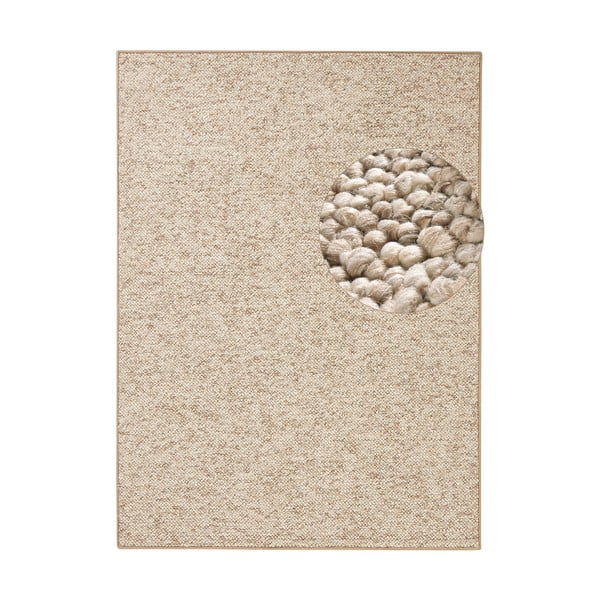 Hellbrauner Teppich, 160 × 240 cm Wolly - Hanse Home