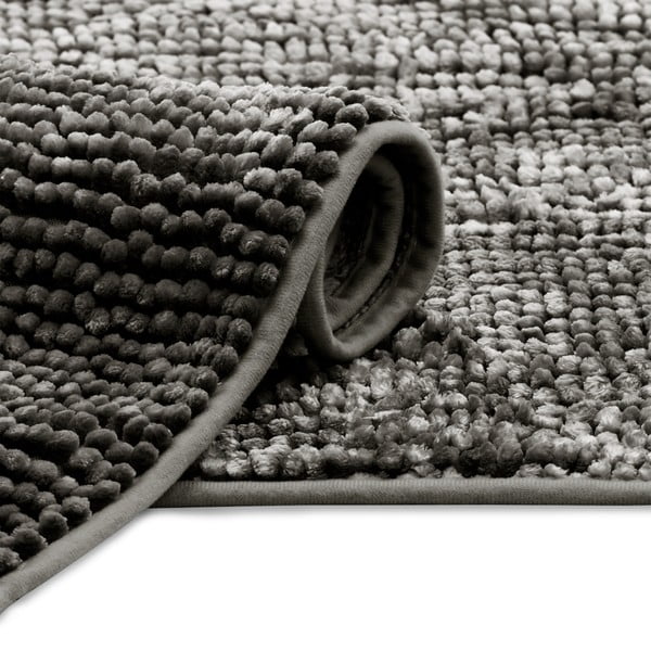 Dunkelgraue Badezimmervorleger für das WC, 2er-Set, 80 x 50 cm Bati - Restilo-image-3