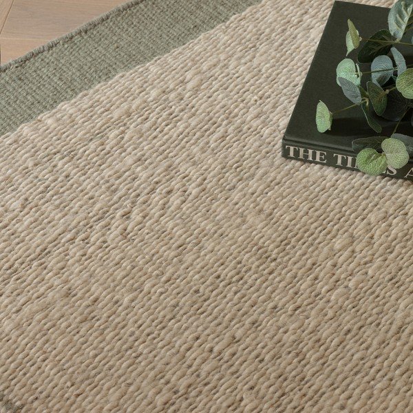 Cremefarbener/salbeigrüner, handgewebter Wollteppich, 120 × 170 cm Lima Sage - Asiatic Carpets-image-2
