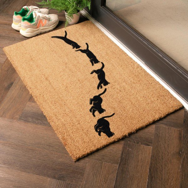 Fußmatte aus Kokosfasern, 40 x 60 cm Jumping Cats - Artsy Doormats-image-1