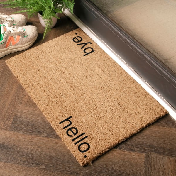 Fußmatte aus Kokosfasern, 40 x 60 cm Hello, Bye - Artsy Doormats-image-1