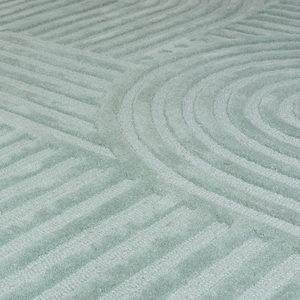 Türkisfarbener, handgewebter Wollteppich, 200 × 290 cm Zen Garden - Flair Rugs-image-3