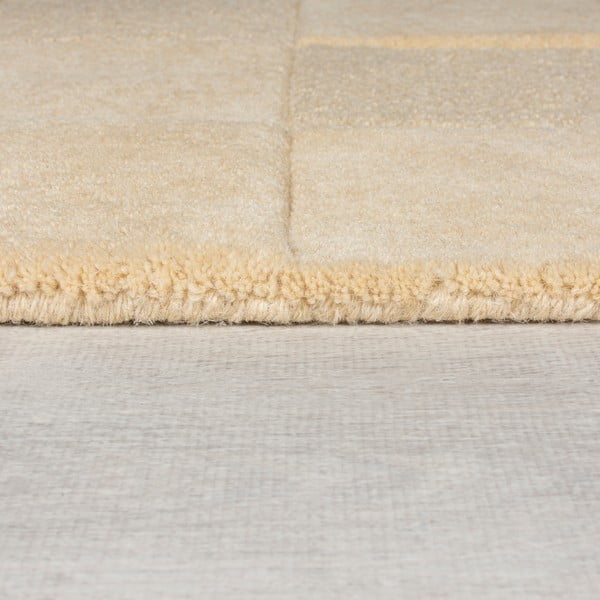 Beiger Wollteppich, 120 × 170 cm Checkerboard - Flair Rugs-image-4