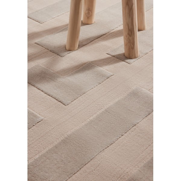 Beiger Teppich 120 × 170 cm Perles Onyx - Elle Decoration-image-4