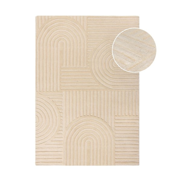 Beiger Wollteppich 160 × 230 cm Zen Garden - Flair Rugs