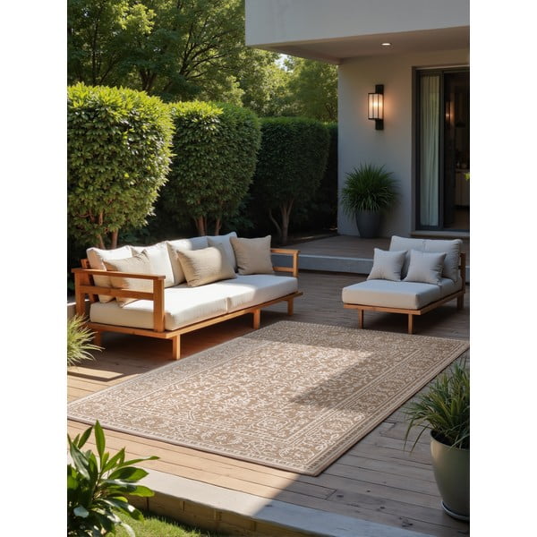 Teppich für den Innen- und Außenbereich in Beige und Elfenbein, 200 × 290 cm Duet Kona - Hanse Home-image-2