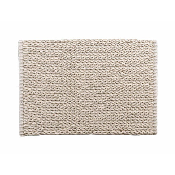 Beigefarbener Badezimmerteppich, 50 × 80 cm Isalis - douceur d'intérieur