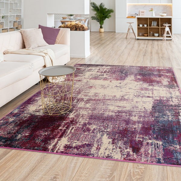 Lila Teppich 80 × 150 cm Colores cloud - Asiatic Carpets-image-1
