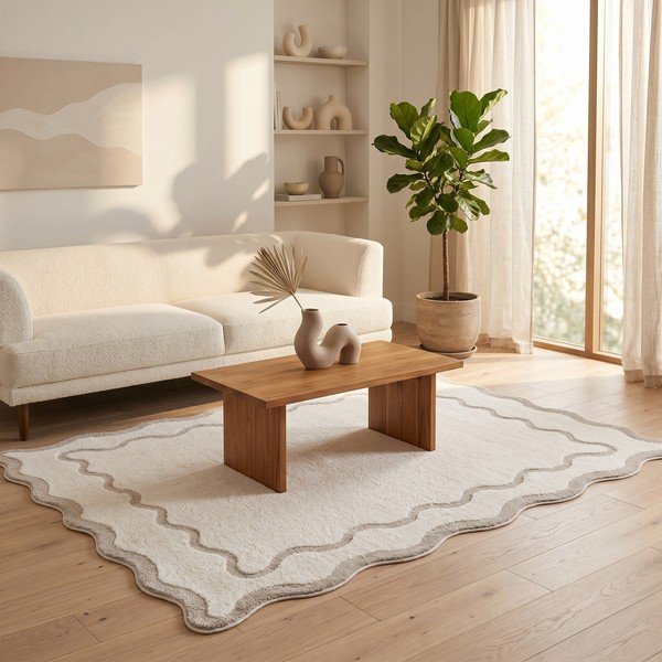 Cremefarbener Teppich 160 x 230 cm Dolce - ESTE-image-2