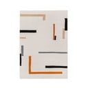 Orange-cremefarbener Teppich 160 × 230 cm Linea - Universal