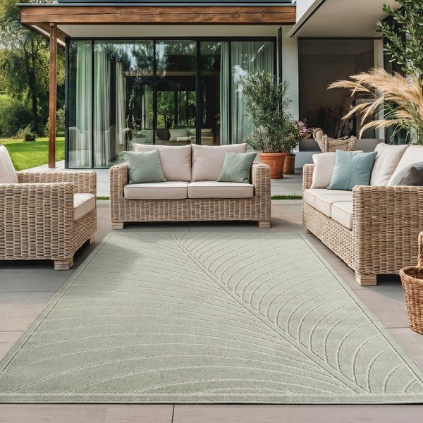 Grüner Teppich für den Innen- und Außenbereich, 120 × 170 cm Nova 1204 - Ayyildiz Carpets-image-1